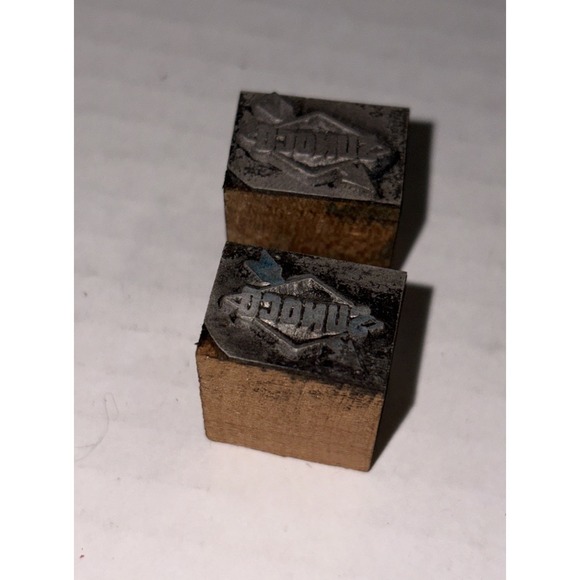 Letterpress Other - Vintage Printing Letterpress Printers Block Sunoco Gas Oil Logo